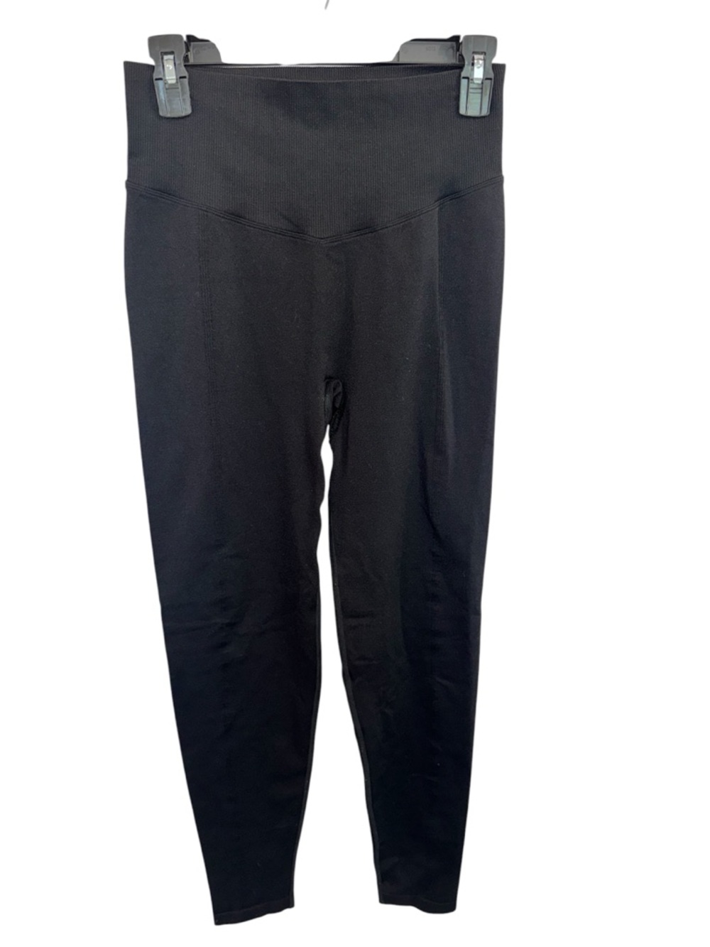 PINK Victoria's Secret Black Active Ribbed Leggings